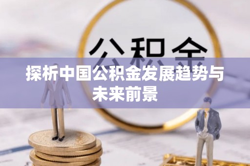 巴音郭楞探析中国公积金发展趋势与未来前景