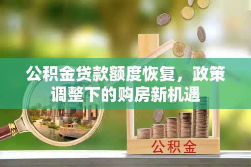 巴音郭楞公积金贷款额度恢复，政策调整下的购房新机遇